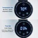 DecorBites™ Electric Towel Warmer: Digital Display, Wall Mount, Smart Home Technology