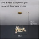 DecorBites™ Glass Ball LED Chandelier: Modern Nordic Style for Living, Dining, Kitchen, Study