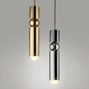 DecorBites™ Black Gold LED Tube Pendant Lamp for Home Shop Decoration