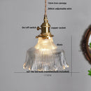 DecorBites™ Clear Glass Knob Switch LED Pendant Light Fixture: Modern Nordic Hanging Chandelier