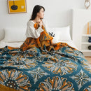 DecorBites™ Cotton Summer Throw Blanket – Breathable & Soft Nordic Quilt