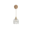 DecorBites™ Clear Glass LED Wall Lamp Modern Crystal Home Decor Bathroom Mirror Light