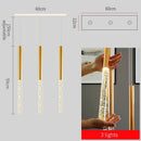 DecorBites™ Crystal Staircase Chandelier - Modern Gold LED Lighting for Living Room