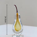 DecorBites™ Glass Fruit Sculpture Desk Ornament for Aesthetic Room Decor