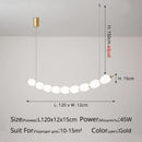 DecorBites™ Bead Nordic Chandelier: Stylish Dining Room Pendant Light for Bar Table Adding Ambiance