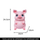 DecorBites™ Cartoon Pig Child Savings Jar Piggy Bank Desk Decoration Resin Sculpture