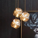 DecorBites™ Glass LED Chandelier for Ceiling Suspension in Postmodern Style