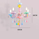 DecorBites™ Kids Room LED Macaron Ceiling Chandelier for Boys Girls Bedroom Decor