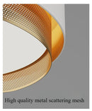 DecorBites™ Circular Metal Grid LED Ceiling Light - Modern Room Lighting