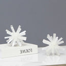 DecorBites™ Crystal Metal Sea Urchin Figurine Home Decor Ornament