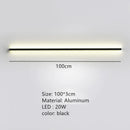 Modern black linear led wall lights dimming – bedroom sconce