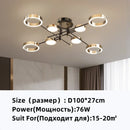 DecorBites™ Gold Plated Luxury Chandelier with Remote Control Crystals for Elegant Living & Bedroom Decor