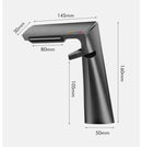 DecorBites™ Gold Waterfall Basin Faucet: Gray Mixer Tap, Single Handle Hot and Cold Lavatory