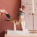 DecorBites™ Elegant Woman Bust Sculpture Tray | Modern Home Decor Living Room Decorations
