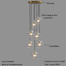 DecorBites™ Clear Glass Ball Pendant Light Chandelier for Living Room Dining Room Home Decor