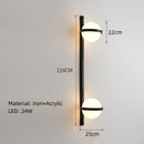 DecorBites™ Art Deco White Acrylic Ball Wall Lights with 3-Mode Dimming