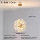 DecorBites™ Crystal LED Ceiling Pendant Chandelier for Home Decoration and Lighting