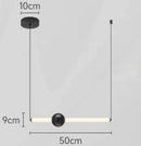 DecorBites™ Glass Rod Pendant Light - Modern Long Hanging Lamp for Living Room, Bedroom & Shop