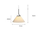 DecorBites™ Cream LED Pendant Light Nordic Pleated Chandelier for Home Decoration