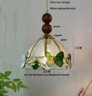 DecorBites™ Clear Glass LED Pendant Light Tiffany Butterfly Hanging Lamp