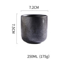 DecorBites™ Coarse Ceramic Tea Cup Set - 250ml Originality Coffee Mug