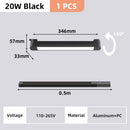 Modern black led track light set living room ceiling fixture