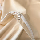 DecorBites™ Cotton Embroidery Bed Linens Set: Full-Queen-King Size, Sheet, Duvet Cover, Pillowcase