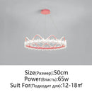 DecorBites™ Crystal Flower Ring Chandelier for Modern Living and Bedroom
