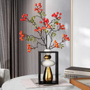 DecorBites™ Geometric Golden Rockery Vase Stack for Home Decor