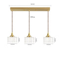 DecorBites™ Clear Glass LED Pendant Light: Modern Copper Hanging Lamp for Home Indoor Decor