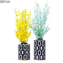 DecorBites™ Geometric Stripes Ceramic Vase Home Decor Storage Tank Living Room Table