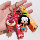 Disney Cartoon Anime Accessories Mickey Keychain Cute Minnie Keyring Student Bag Pendant Hanging Car Key Chain Couple Kids Gift