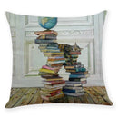 DecorBites™ Creative Cat Linen Pillow Case 45x45cm - Sofa Cushion Cover