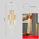 DecorBites™ Crystal Staircase Chandelier - Modern Gold LED Lighting for Living Room