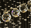 DecorBites™ Crystal Pendant Chandelier for Staircase & Bedroom Hanging - Modern Luxury Lighting Fixture