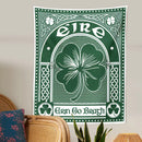 DecorBites™ Clover Psychedelic Gothic Wall Tapestry St. Patrick's Day Celtic Art