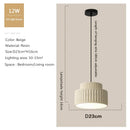 DecorBites™ Cream Resin LED Pendant Light for Home Decor