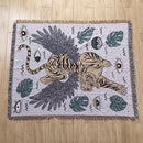 DecorBites™ Knitted Tapestry Sofa Blanket - Light Luxury Decorative Blanket for Living Room, Nap Bedspread, Picnic, Camping Mat