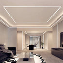 DecorBites™ LED Aluminum Profile Recessed Waist Line Channel for Backlighting Corners