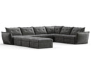 RUBIK X 5 Seats With Corner & 3 Ottomans