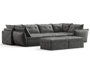 RUBIK X 5 Seats With Corner & 4 Ottomans