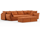 RUBIK X 5 Seats With Corner & 4 Ottomans