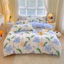 DecorBites™ Cotton Single Duvet Cover - Skin Friendly Quilt Cover for Single King Bed