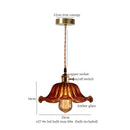 DecorBites™ Glass LED Hanging Lamp | Minimalist Copper Pendant Light