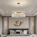 DecorBites™ Crystal Rod Round Chandelier: Modern Nordic Light for Living Room, Bedroom, Dining Room, Kitchen