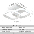 DecorBites™ Acrylic LED Ceiling Lamp: Modern Nordic Chandelier for Living Dining Room & Aisle