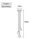 DecorBites™ Crystal Ball Chandelier: Long Adjustable Staircase Pendant Light perfect for Home & Restaurant