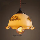 DecorBites™ Green Glass LED Pendant Light for Home, Restaurant, Bar, and Loft Style Decor.