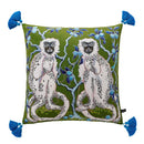 DecorBites™ Luxe Cheetah Halo Pillowcase: Decorative Tassel Cushion Cover GG Style