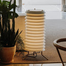 DecorBites™ Geometric Iron Table Lamp - Retro White Floor Lamp for Designer Living Room